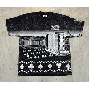 Vintage Lee All Over Print Don Laughlin Riverside Casino 29th Anniversary Sz XL